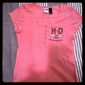 Cora/Pink Rhinestone Embelished HD Shirt